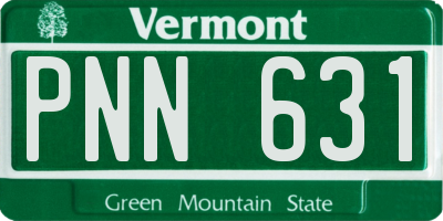 VT license plate PNN631