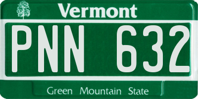 VT license plate PNN632