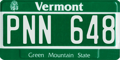 VT license plate PNN648