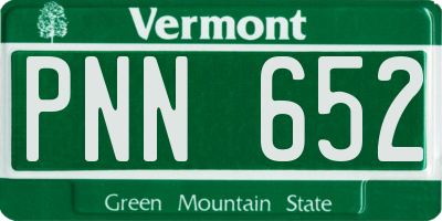 VT license plate PNN652
