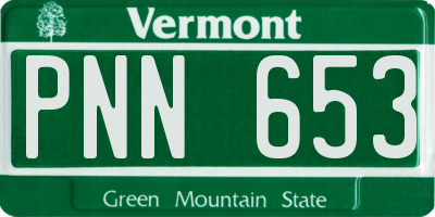 VT license plate PNN653