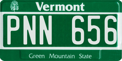 VT license plate PNN656