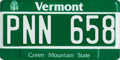 VT license plate PNN658