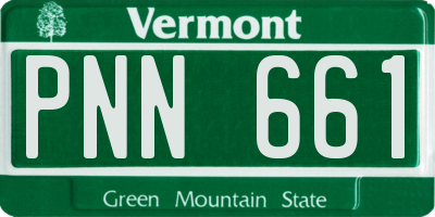 VT license plate PNN661