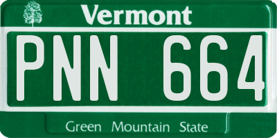 VT license plate PNN664