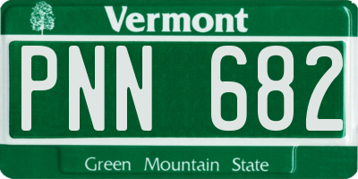 VT license plate PNN682