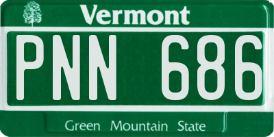 VT license plate PNN686