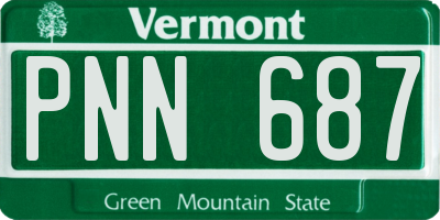 VT license plate PNN687