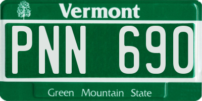 VT license plate PNN690