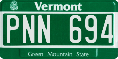 VT license plate PNN694