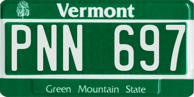 VT license plate PNN697