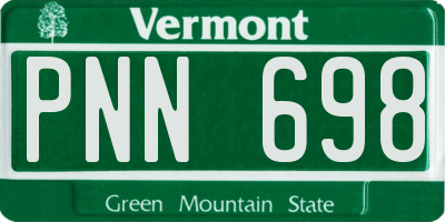 VT license plate PNN698