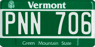 VT license plate PNN706