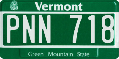 VT license plate PNN718