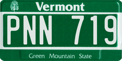 VT license plate PNN719