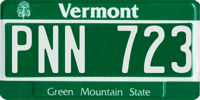 VT license plate PNN723