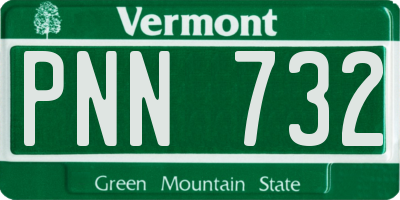VT license plate PNN732