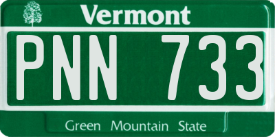 VT license plate PNN733