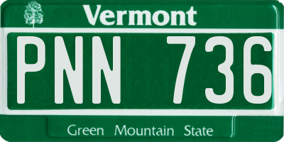 VT license plate PNN736