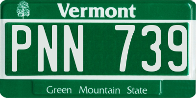 VT license plate PNN739