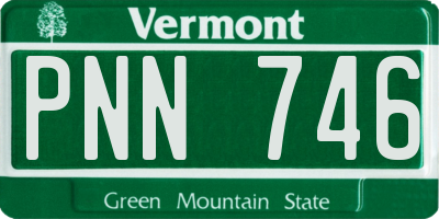 VT license plate PNN746