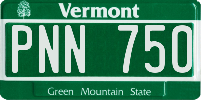 VT license plate PNN750