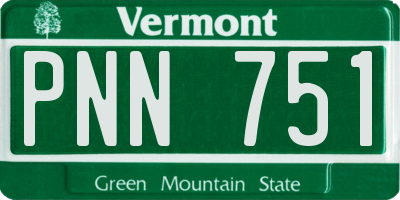 VT license plate PNN751
