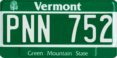 VT license plate PNN752