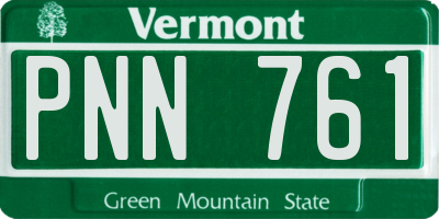 VT license plate PNN761