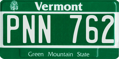 VT license plate PNN762