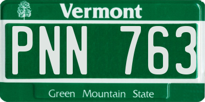 VT license plate PNN763