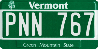 VT license plate PNN767