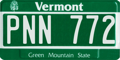 VT license plate PNN772