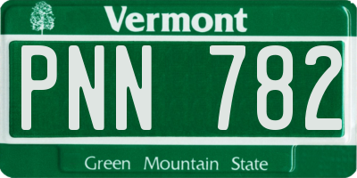 VT license plate PNN782