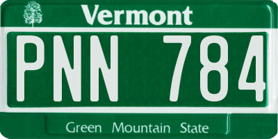 VT license plate PNN784