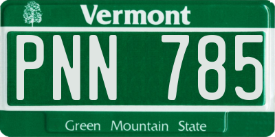 VT license plate PNN785