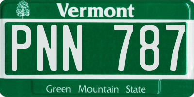 VT license plate PNN787