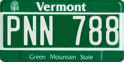 VT license plate PNN788