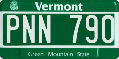 VT license plate PNN790