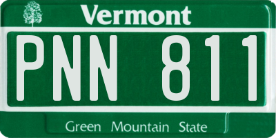 VT license plate PNN811