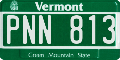 VT license plate PNN813
