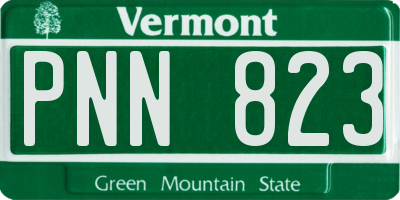 VT license plate PNN823