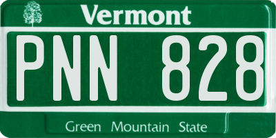VT license plate PNN828