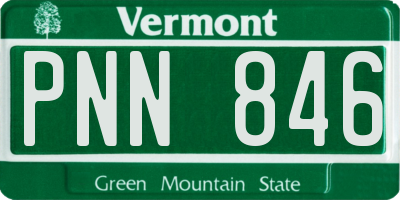 VT license plate PNN846