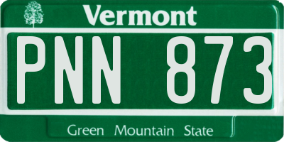 VT license plate PNN873