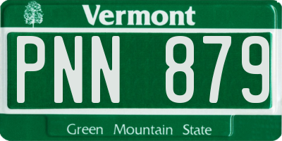 VT license plate PNN879