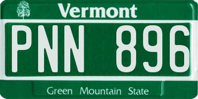 VT license plate PNN896