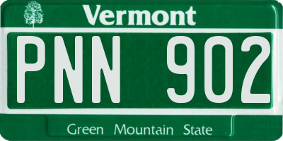 VT license plate PNN902