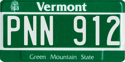 VT license plate PNN912