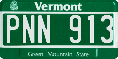 VT license plate PNN913